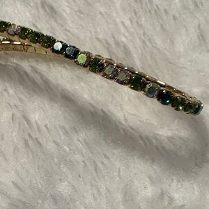 Chic Gold and Green Bracelet